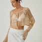 Hollow Knotted Knit Outerwear