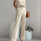 Linen Blends Straight Leg Pants