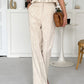 Linen Blends Straight Leg Pants