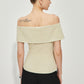Slim Off-Shoulder Patchwork Blazer