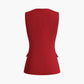 Square Neck Button Vest
