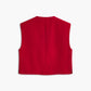 Leisure Sleeveless Button Vest