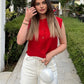 Leisure Sleeveless Button Vest