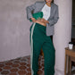 Casual Striped Patchwork Pants
