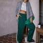 Casual Striped Patchwork Pants