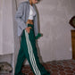 Casual Striped Patchwork Pants