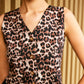 Leopard Print V-Neck Vest
