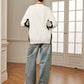 Casual Contrast Trim Knit Outerwear