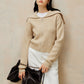 Zipper Pluffy Knit Outerwear