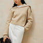 Zipper Pluffy Knit Outerwear
