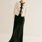 Contrast Trim Tie Front Blazer
