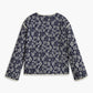 Floral Printed Pockets Winter Coat