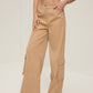 Flap Pockets Wide-Leg Pants