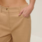 Flap Pockets Wide-Leg Pants