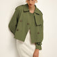 Breasted Lapel Trench Coat