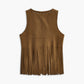 Suede Tassel Vest
