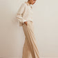 Corduroy High-Waist Wide Leg Pants