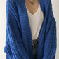 Oversize Split Knit Outerwear