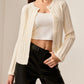 Button Down Cable Knit Outerwear
