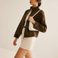 Tweed Double Zip Coat