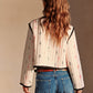 Boheme Contrast Piping Short Jacket