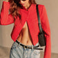 Split Crop Blazer