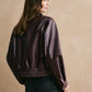 Lapel Zipper PU Leather Short Jacket