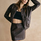 Vintage Faux Leather Jacket