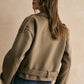Plain Belted Warm Jacket