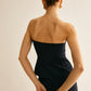 Strapless Wrap Breasted Skinny Vest