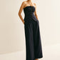 Strapless Wrap Breasted Skinny Vest