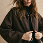 Tweed Button Down Jacket