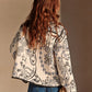 Boheme Printed Piping Winter Coat