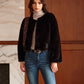 Round Neck Soft Faux Fur Coat