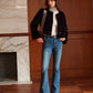 Round Neck Soft Faux Fur Coat