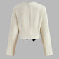 Bow Decor Short Blazer