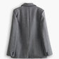 Pinstripe Lapel Blazer