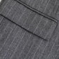 Pinstripe Lapel Blazer