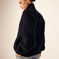 Ribbed Lapel Button Knit Outerwear
