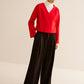 V-Neck Criss Cross Jacket