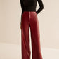 Retro Regular PU Leather Pants