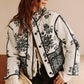 Boheme Printed Piping Cozy Jacket