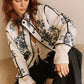Boheme Printed Piping Cozy Jacket
