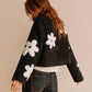 Floral Zipper Fleece Jacket