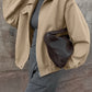 Leisure Plain Zip Polo Jacket