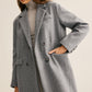 Lapel Pockets Long Coat