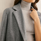 Lapel Pockets Long Coat