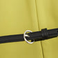 V-Neck Slim Belted Blazer