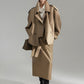 Casual Asymmetrical Lapel Trench Coat