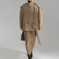 Casual Asymmetrical Lapel Trench Coat
